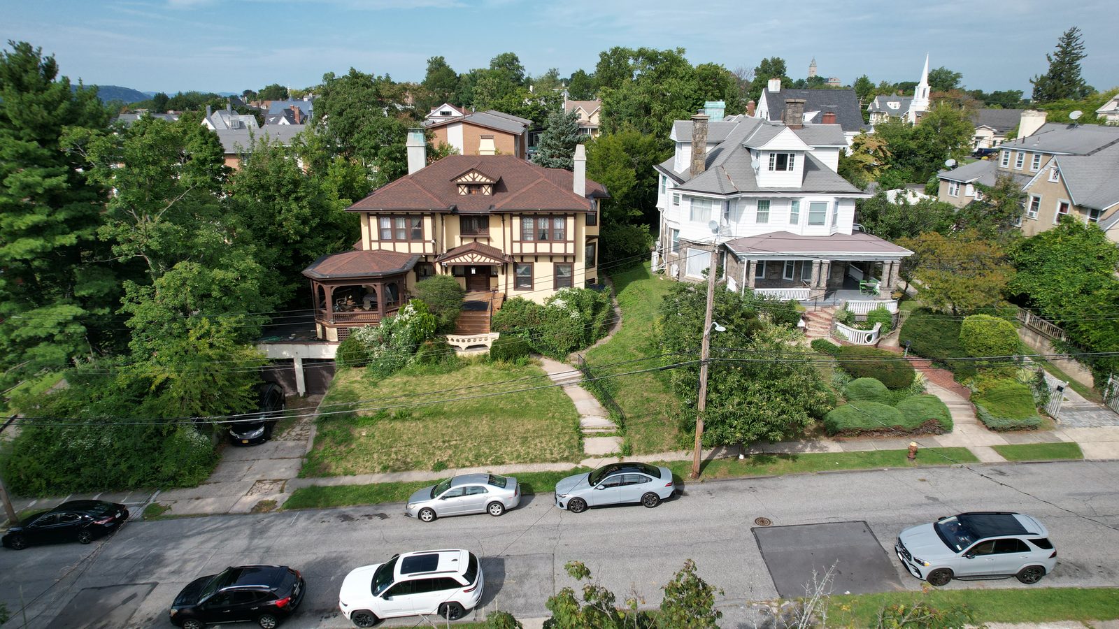 Neighbouring homes on Delavan Terrace